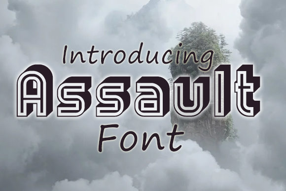 Assault: A Bold 3D Retro Font for Business Branding