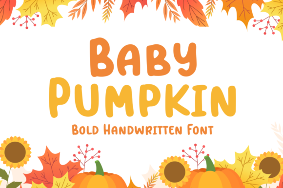 Baby Pumpkin: A Bold Autumn Font for Creative Crafters