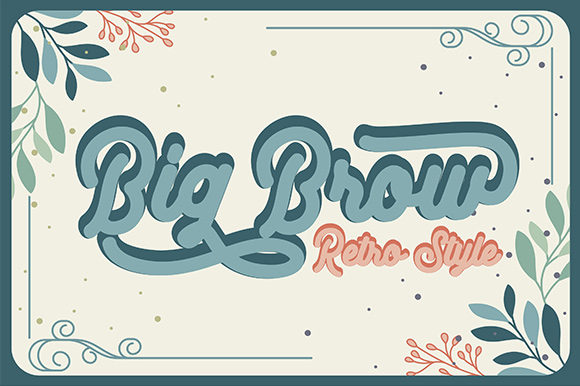 Big Brow: A Bold Display Font for Creative Crafters and Small Business Owners