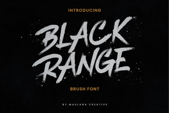Black Range: A Bold Font for Creative Crafters