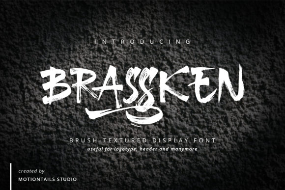 Brassken: A Dramatic Display Font for Web Design and Branding