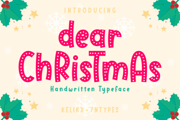 Dear Christmas: A Festive Font for Winter Branding