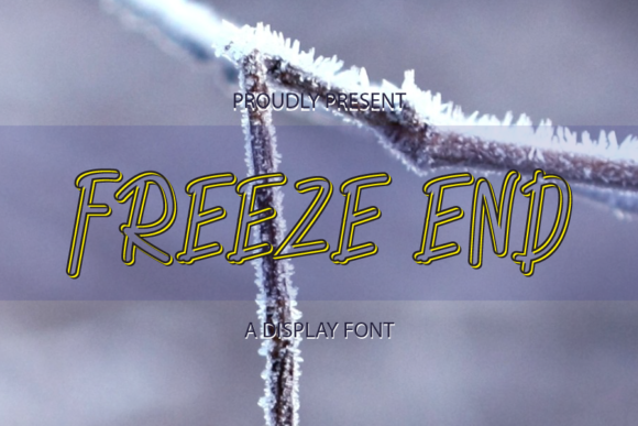 Freeze End: A Bouncy Display Font for Modern Web Design