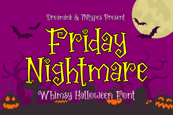 Friday Nightmare: A Spooky Display Font That Elevates Your Brand