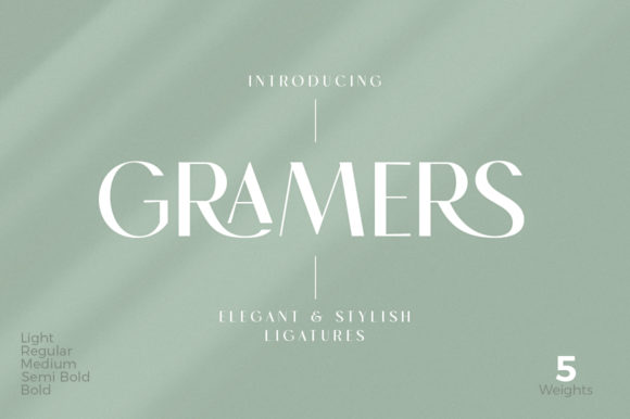 Gramers: A Font for Editorial Elegance