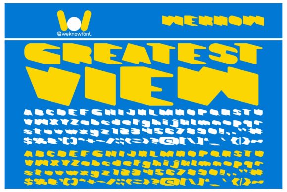 Greatest View: A Bold Display Font for Editorial Design
