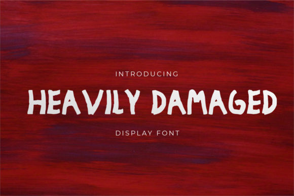 Heavily Damaged: A Bold Font for Modern Branding