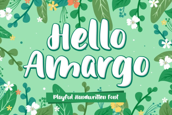 Hello Amargo: A Playful Display Font for Creative Makers