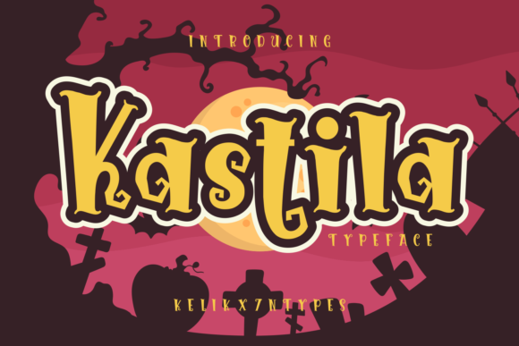 Kastila: A Spooky Display Font for Creative Branding