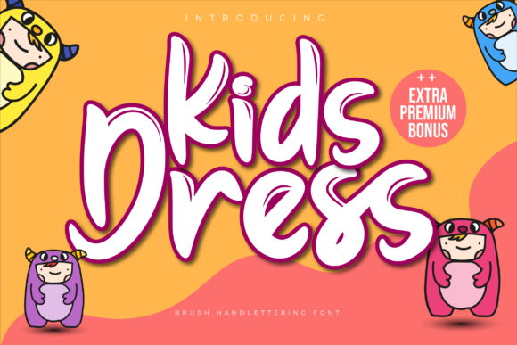 Kids Dress: A Joyful Display Font for Editorial Design