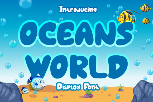 Oceans World: A Display Font for Dynamic Branding and Creative Campaigns