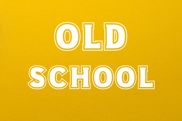 Old School: A Bold Display Font for Creative Crafters and Product Makers