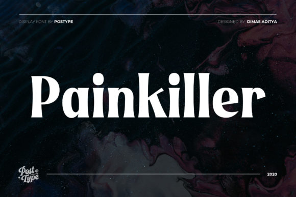 Painkiller: A Bold Display Font for Creative Product Design