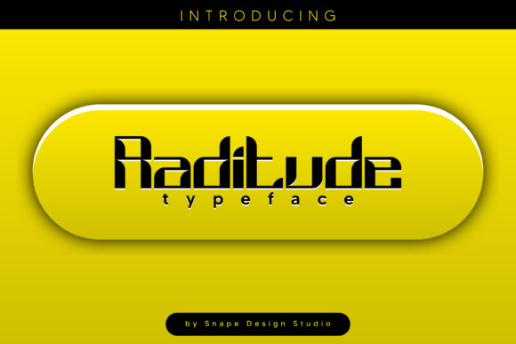 Raditute: A Quirky Display Font for Creative Branding