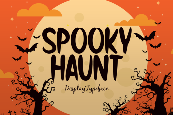 Spooky Haunt: A Halloween-Themed Display Font for Web Design