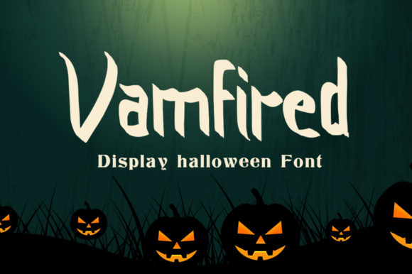 Vamfired: A Spooky Display Font for Creative Crafters