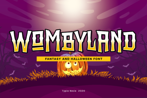 Wombyland: A Spooky Display Font for Halloween Campaigns